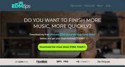 Desktop Screenshot of edmtips.com